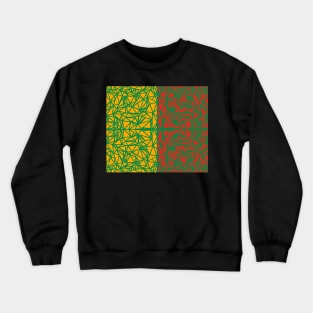 Polygonal Pattern Crewneck Sweatshirt